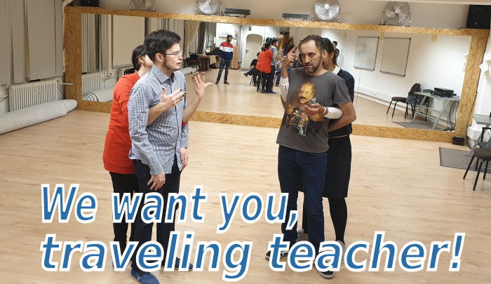 Lucho moderating in the Englisch Park Lucho moderating in the Englisch Park